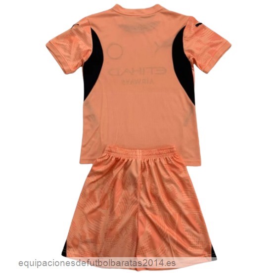 Nuevo Portero Conjunto De Niños Manchester City 24/25 Naranja Baratas